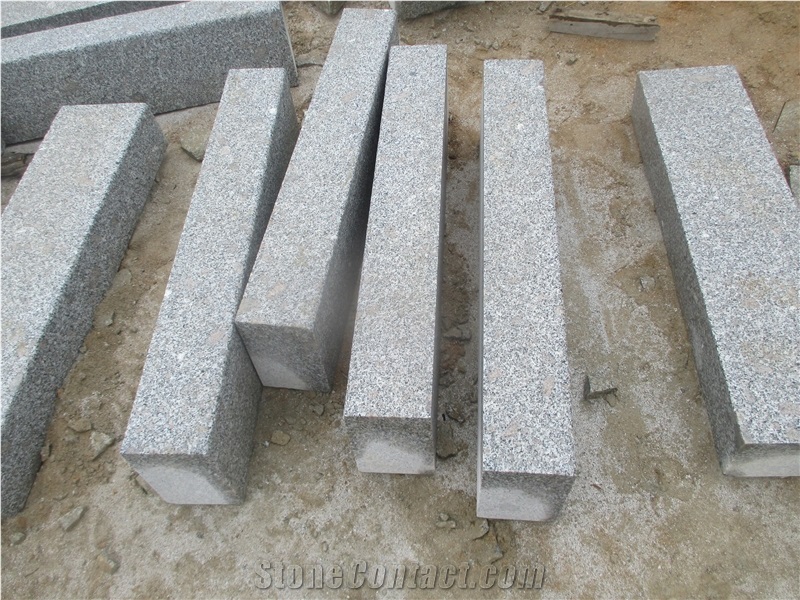 G341 China Grey Pearl Crystal Grey Granite Kerbstone Curbstone Side Stone Road Stone