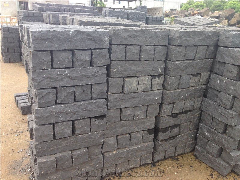 G685, Zhangpu Black,Black Basalt, Cleft Natural Split Basalt,Flamed Black Basalt Palisade