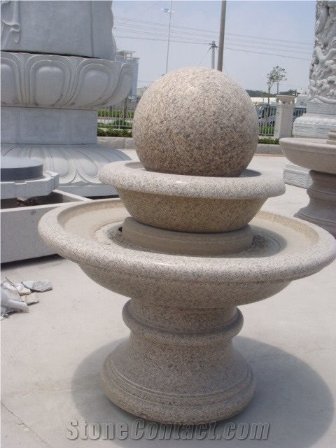Garden Landscaping Natural Stone Fountain Floating Ball