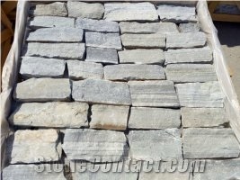 Grey Quartzite Stacked Stone Veneer, Brick Stacked Stone, Ledge Stone, Corner Stone