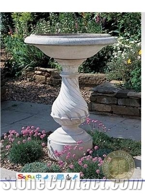 Light Grey Granite Outdoor Exterior Landscaping Flower Pot Planter Flower Stand
