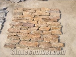 Rustic Quartzite Wall Stone, Brick Stacked Stone, Veneer, Corner Stone, Ledge Stone Cultured Stone