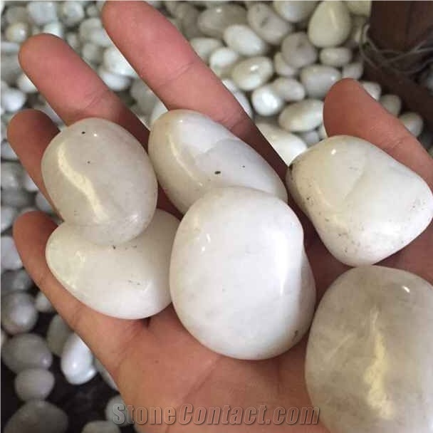 White Polished Pebble,River Stone,Landscaping River Stone