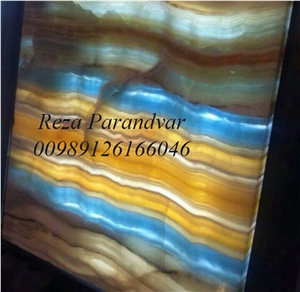 Multicolor Onyx Tiles & Slabs, Polished Floor Covering Tiles, Walling Tiles