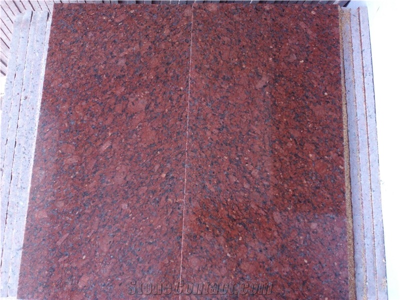 Imperial Gem Red Granite Tiles & Slabs, Polished Granite Flooring Tiles, Walling Tiles