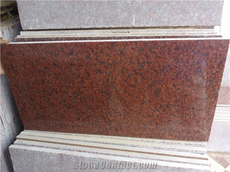 Ruby Red Granite Tiles & Slabs, Polished Granite Flooring Tiles, Walling Tiles