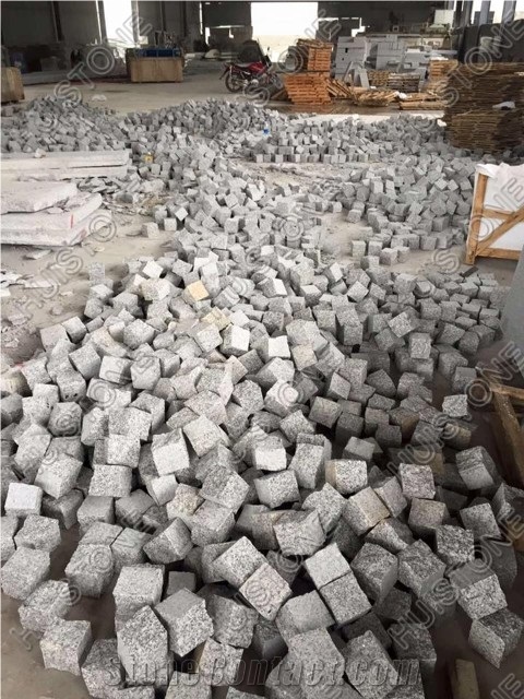 New Granite G603,Flooring Slabs,Paving,Pavers,G603 Granite Cube Stone