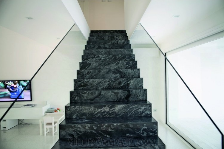 Iron Silver Quartzite Staircase