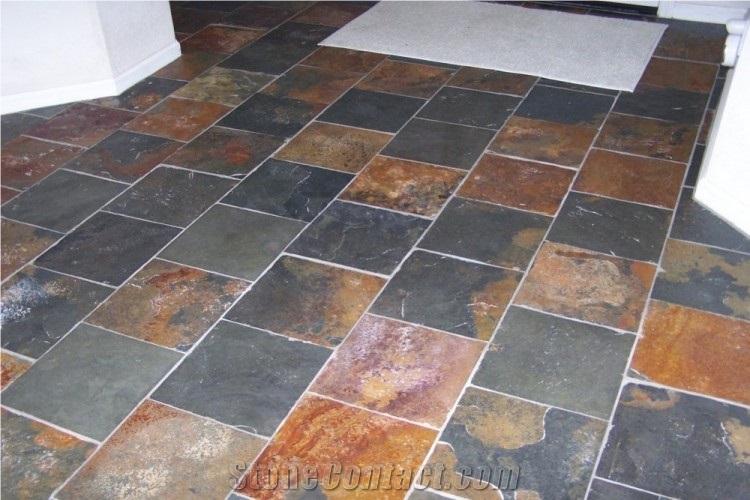 Peacock Slate Floor Tiles