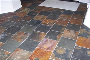 Peacock Slate Floor Tiles
