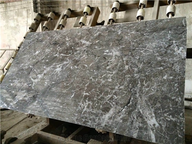 Natural Gery Marble Gray Lido Taffry Marble Tile Slab for Interior Decaration