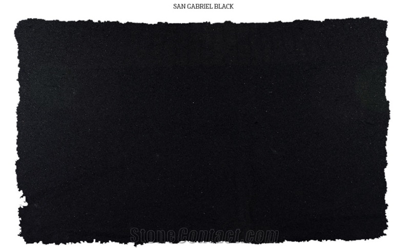 San Gabriel Black Granite Slabs
