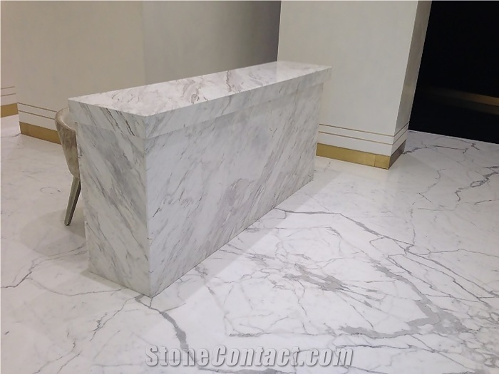 Bianco Carrara Unito C Small Bathroom Design