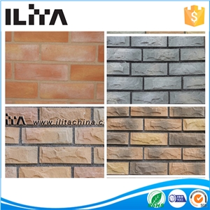 Yld-13015 Pink Bricks Artificial Stone Veneer
