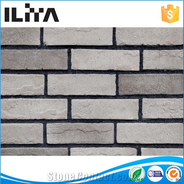 Yld-15009 Grey Thin Bricks Artificial Stone Veneer
