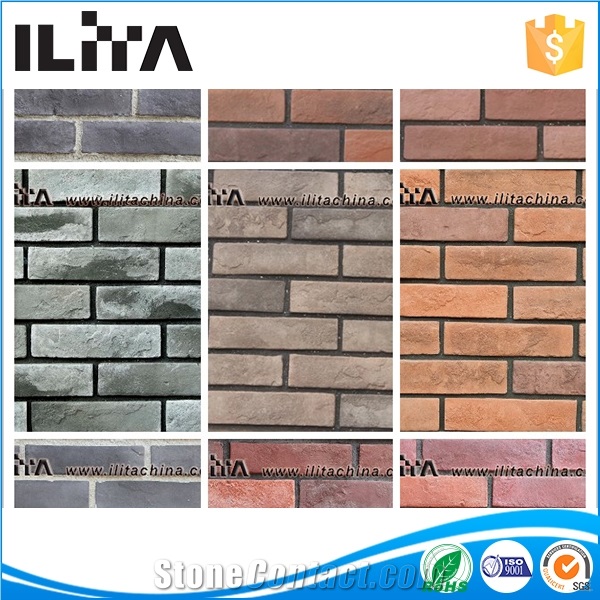 Yld-20029 Thin Red Wall Brick