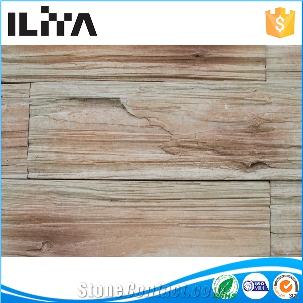 Yld-22003 Wooden Stone Wall Cladding