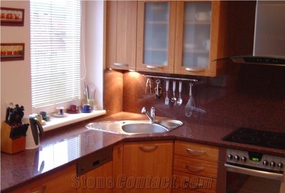 Balmoral Red Granite Kitchen Countertops