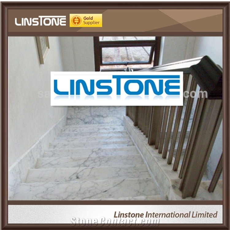 High Quality Statuario Marble Stair