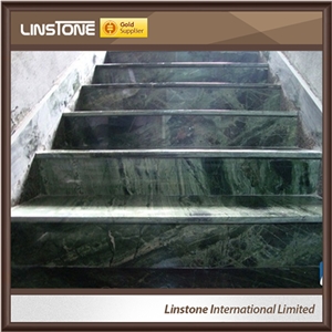 Home Rain Forest Green Marble Staircase