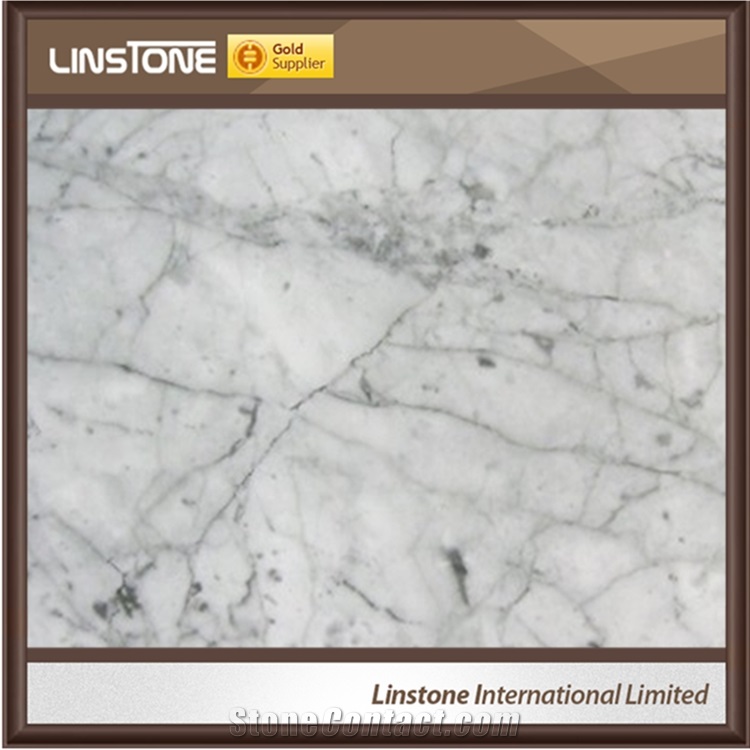 Modern Style Polished Bianco Gioia Marble Stair Tile