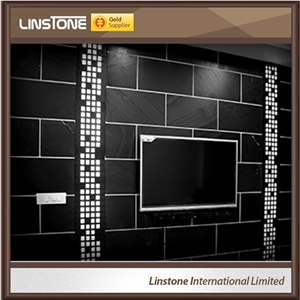 Polished Popular Indian Black Granite Wall Tiles