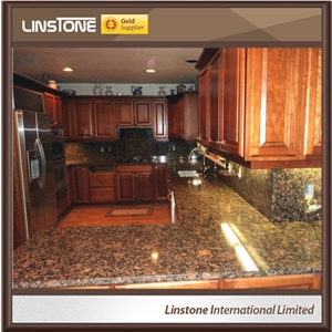 Polished Surface Baltic Brown Granite Kitchen Countertops