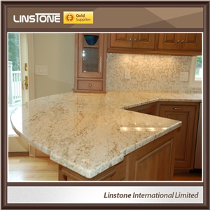 Polished Surface Colonial Cream Granite Kitchen Countertop