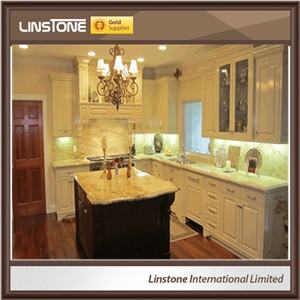 Polished Surface Colonial Cream Granite Kitchen Countertop