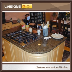 Polished Surface Tropic Brown Granite Kitchen Countertops