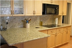 Tiger Skin Yellow Granite Kitchen Countertops