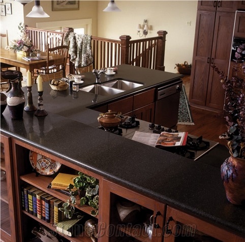 Virginia Black Granite Kitchen Countertops