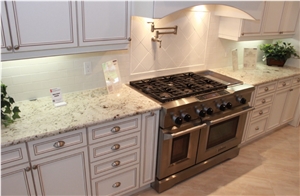 White Galaxy Granite Kitchen Countertop