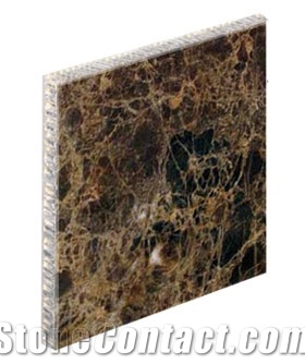 Aluminium Breche De Benou Marble Honeycomb Backed Stone Panel