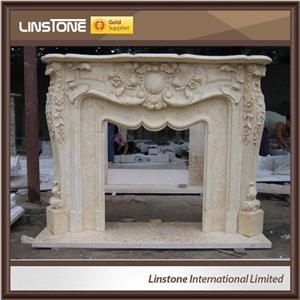 French Style Customized Decorative Wooden Fireplace for Sale