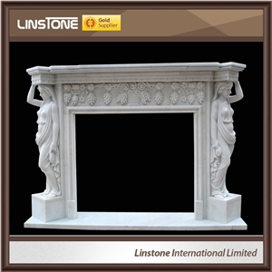 French Style Customized Decorative Wooden Fireplace for Sale