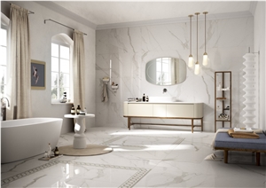 Arabescato Marble Bathroom Decorating