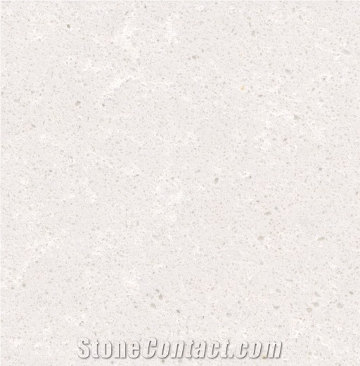 Arctic Snow White Artificial Quartz Stone Surfaces Prefab and Polished Slab in 15mm/20mm/30mm Thickness from Guangdong