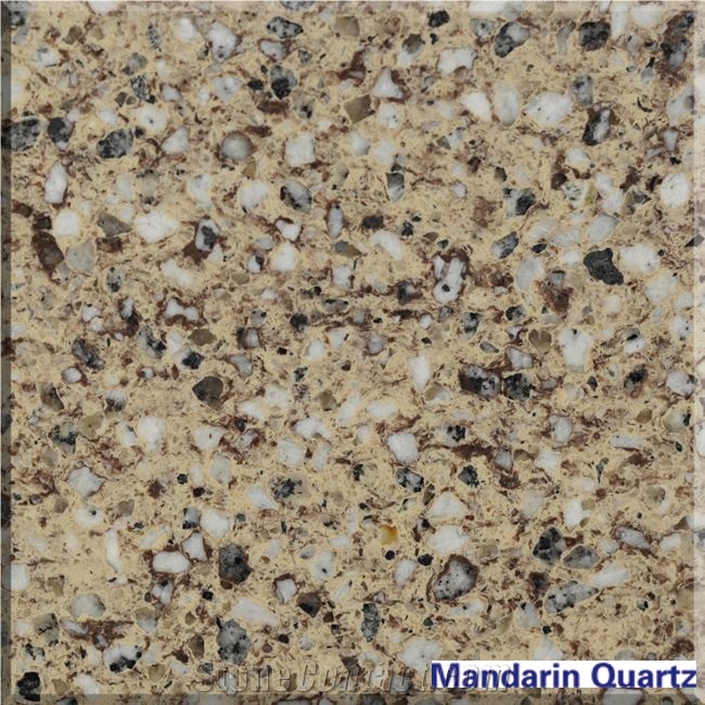 Artificial Quartz Stone, Brown Artificial Stone Kitchen Countertops