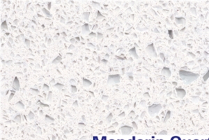 Engineered Artificial Quartz Stone Tile & Slab in Sparkling White Crystals Wholesale in Guangdong