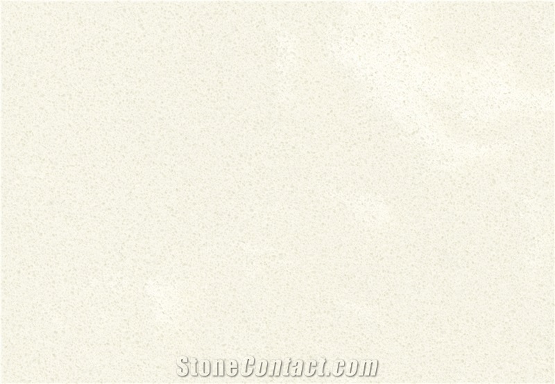Pure White Color Quartz Engineered Stone Tile & Slab in 2cm and 3cm Thickness for Kitchen and Floorings from Yunfu, China
