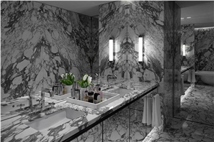 Bathroom Decoration with Marble Ice Jade