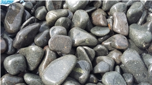 Black Polished River Stone, Pebble Stone