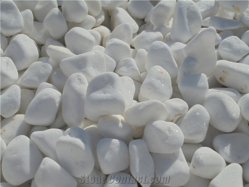 Thassos White Marble Pebble Stone