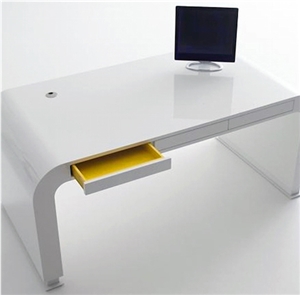 Manager White Office Desk Furniture Modern Executive Desk