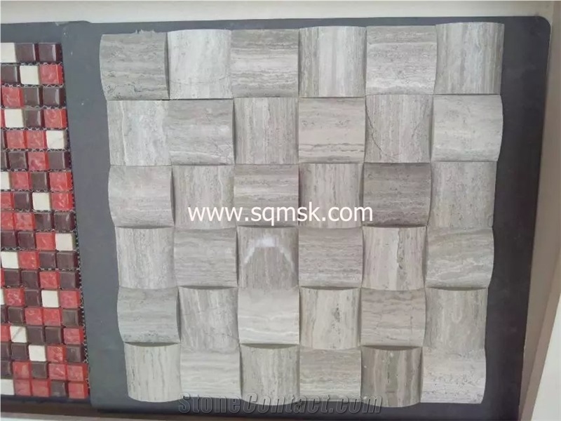 Guizhou Wooden Grain,White Wood Grain,China Serpegiante Gey Marble,Wooden Grey Marble,Light Grey Wood Grain Marble,Wood Grain Wenge Stone Arch Marble Mosaic for Wall,Background,Hotel,Interior.