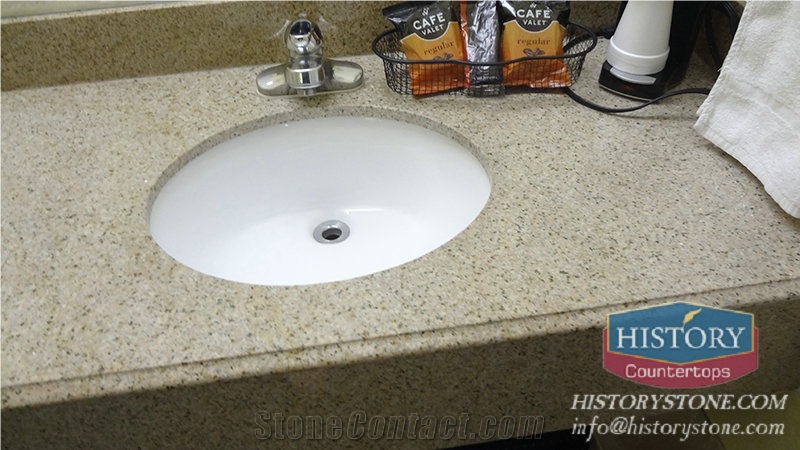 Hg008-Golden-Yellow-Granite-Countertop-Granite-Bathroom Countertop