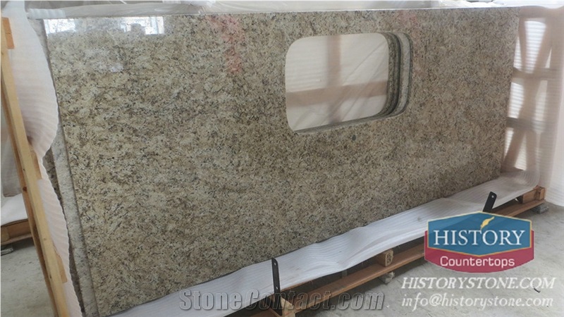 Hgj065-Giallo-Ornamental-Granite-Kitchen Countertops