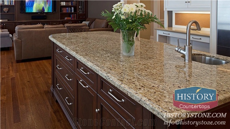 Hgj065-Giallo-Ornamental-Granite-Kitchen Countertops