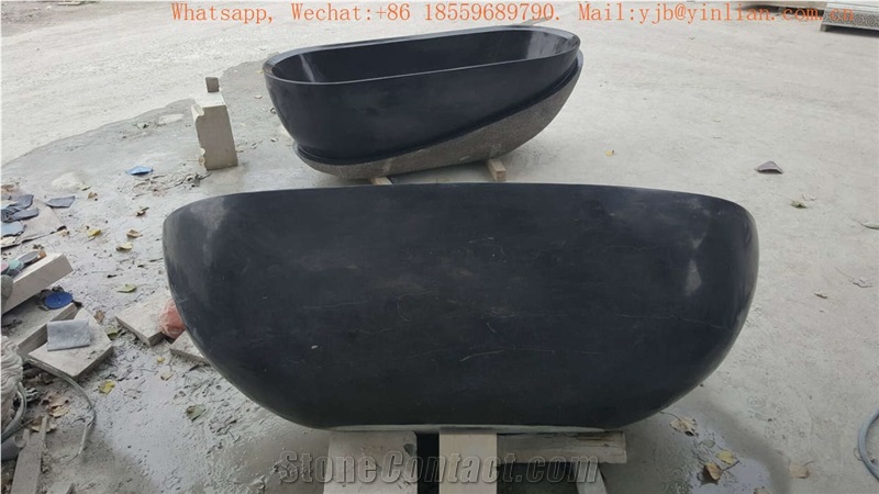 Black Marble Bath Polished, Black Marble Bath Tub Factory, Cheapest Black Marble Bathtub